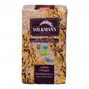 Arroz Orgânico Integral Biodinamico Cateto Volkmann 1kg 