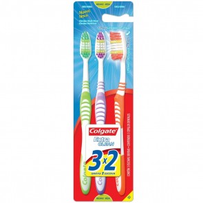 Escova Dental Extra Clean Média Colgate 3X2
