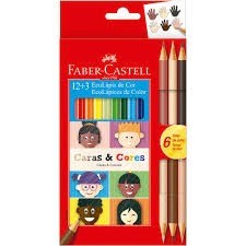 Lápis de Cor  C/15 Caras e Cores Faber-Castell