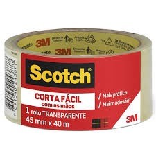 Fita Adesiva Corta Fácil 45x40mm Transparente Scotch 