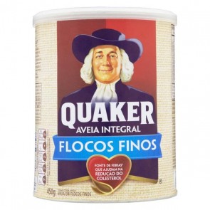 Aveia Flocos Finos Quaker Lata 450g