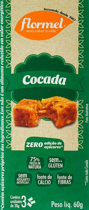 Cocada Zero Flormel c/3 60g