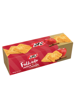 Biscoito Folhado Zeze Maça & Canela 190g
