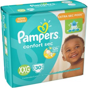 Fralda Pampers Confort Sec XXG C/30