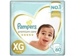 Fraldas Pampers Premium Care XG C/60