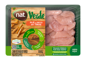 Filé de Peito em Tiras Nat Verde 600g
