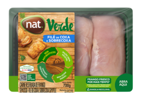 Filé de Coxa e Sobrecoxa de Frango Resfriada NAT verde 700g