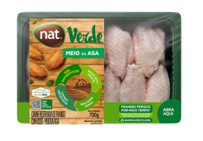 Meio da Asa Resfriada Nat Verde 700g