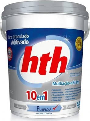 Cloro Granulado Aditivado HTH 10em1 5,5kg 