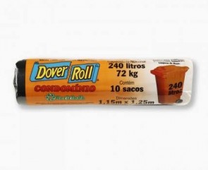 Saco de Lixo Super forte Reciclado Condomínio Dove Roll 240L