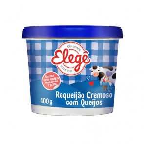 Requeijão Elegê Cremoso c/Queijo 400g 