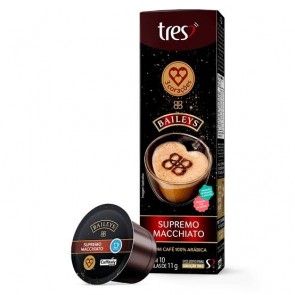 Café Bayleis Supremo Machiato Três Corações C/10 Cápsulas