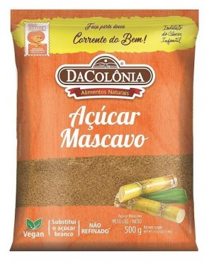 Açúcar Mascavo Colônia 500g