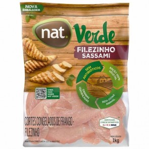 Filézinho de Peito de Frango (Sassami) Congelado NAT VERDE 1kg