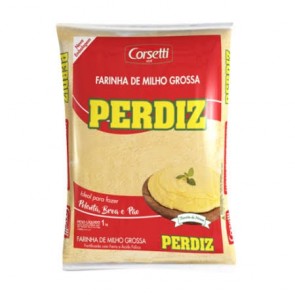 Farinha de milho grossa sem glúten perdiz 1kg