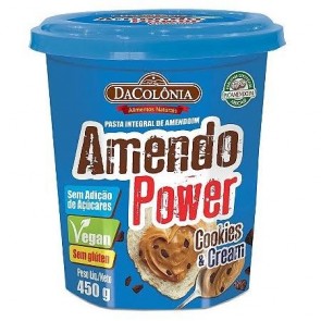 Pasta de Amendoim Dacolonia Cookies/Cream 450g 
