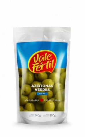 Azeitona Verde C/C Light Vale Fértil 150g