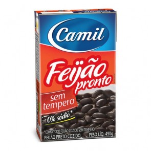Feijão Pronto Camil S/ Tempero 490g