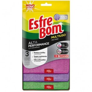 Pano Microfibra Alta Performance c/3 Esfrebom 