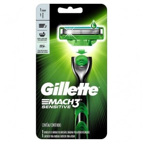 Aparelho de Barbear Gillette Mach 3 Sensitive com 1 unidade