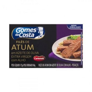 Filé de Atum em Azeite de Oliva c/ Alho Gomes da Costa 125g