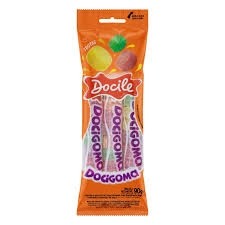 Bala de Goma Frutas Docile 30g com 3 unidades