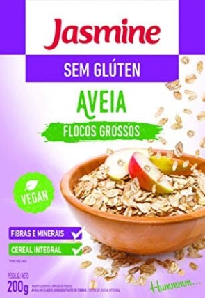 Aveia Flocos Grossos Jasmine S/Gluten Vegano 200g