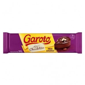 chocolate Garoto meio amargo 500g