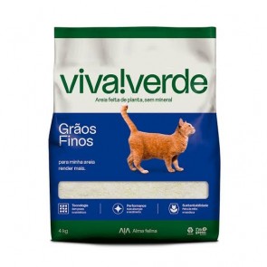 Areia Grãos Finos Viva Verde Bio Limpeza 4kg 