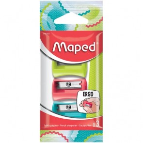 Kit Apontador Maped Ergo C/3