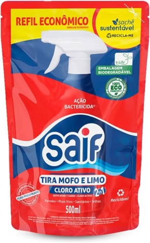 Limpador tira limo e mofo Saif sachê 500ml