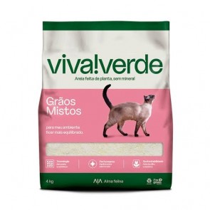 Areia Grãos Mistos Viva Verde Bio Limpeza 4kg 