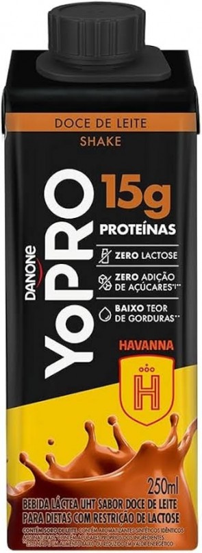 Bebida Láctea Yopro  Havanna 15g Proteína Doce de Leite 250ml 
