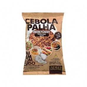 Cebola Palha Onions Flakes Tradicional Vegano Adko 70g