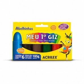 Giz de Cera Acrilex Meu 1° Giz C/6 