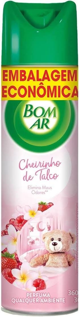 Purificador Bom Ar Aerossol Cheirinho de Talco 360ml