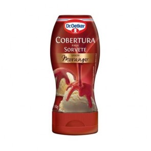 Cobertura Sorvete Dr. Oetker morango 190g 