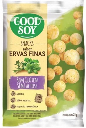 Snacks S/Glúten S/Lactose Sabor Ervas finas Good Soy 25g