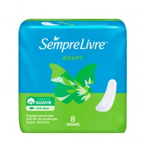 Absorvente Sempre Livre Adapt S/Abas C/8