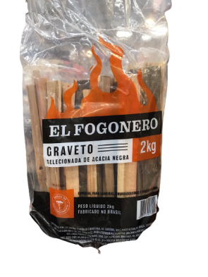 Graveto Acacia Negra Fogonero 2kg