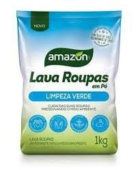 Lava Roupas em Pó Amazon Limpeza Verde 1kg