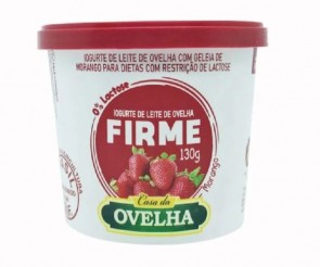 Iogurte Morango 0% Lactose Firme Casa da Ovelha 130g