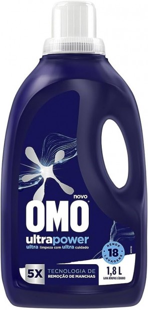 Lava Roupas Líquido Omo Ultra Power 1,8L