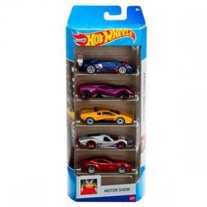 Carrinho Hot Wheels Motor Show C/5 Peças 