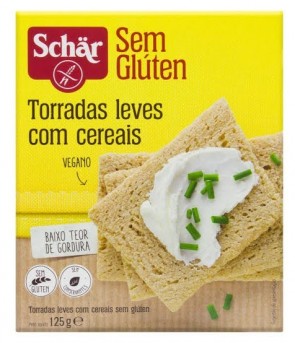 Torrada Leve c/ Cereais Integral S/Glúten S/Lactose Schar 125g