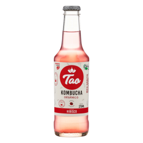 Kombucha Tao chá Hibisco Orgânica 275ml