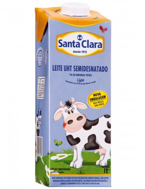 Leite SemiDesnatado Santa Clara 1L