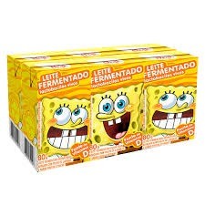Leite Fermentado Bob Esponja Elegê c/ 06 und.