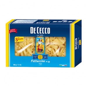Massa Italiana Grano Duro Fettuccine De Cecco 500g