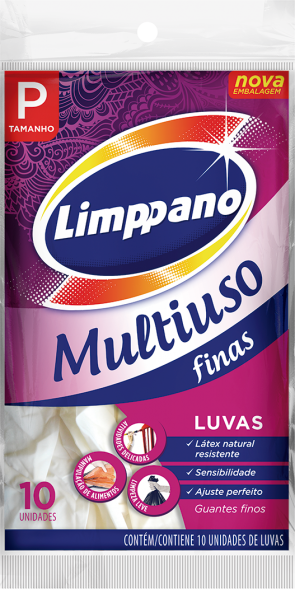 Luva Multiuso Fina Limpano P
